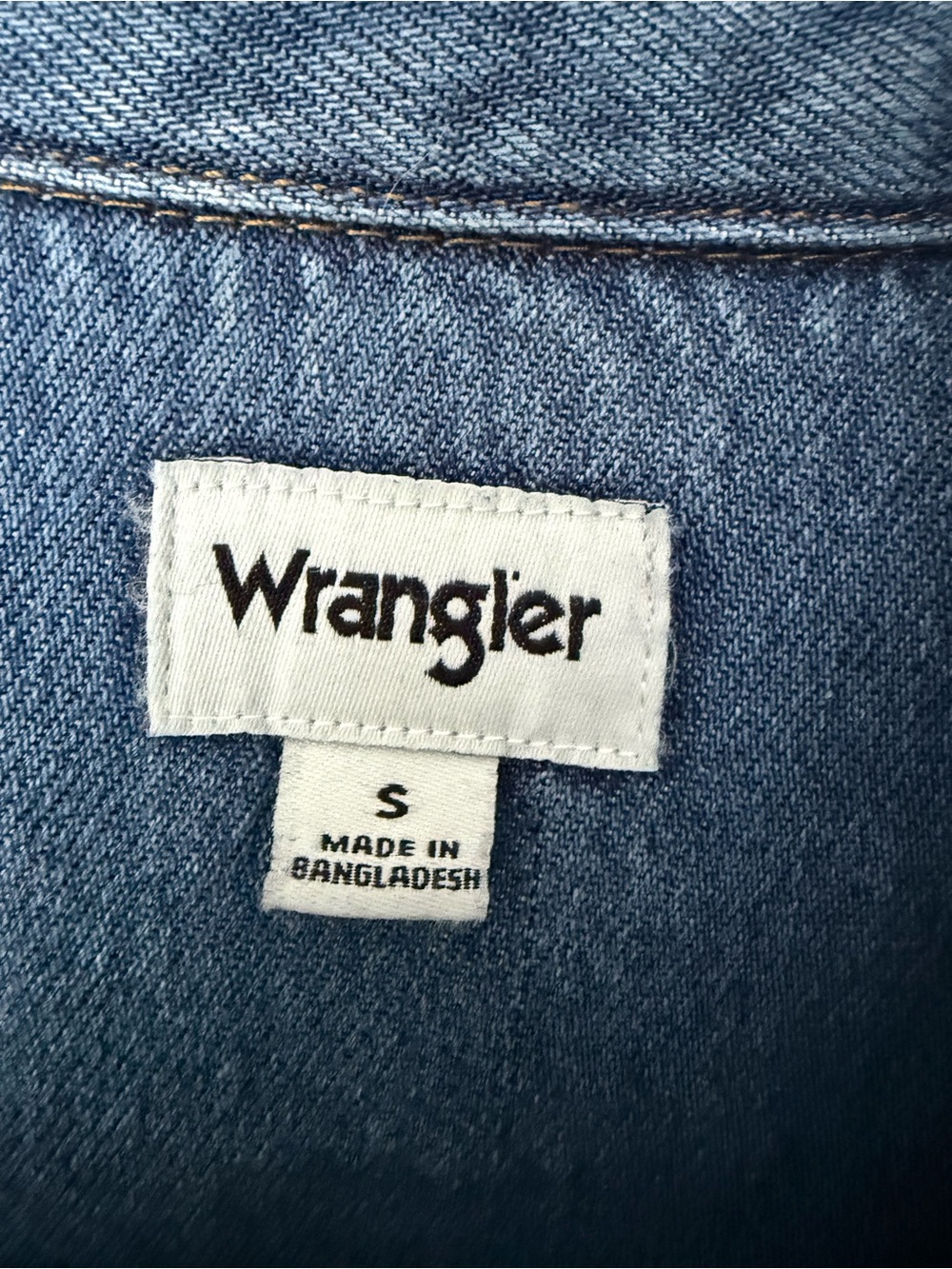 Wrangler Blue Denim Western Dress - Small - Picture 5 of 6